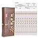 Moxa Stick Bamboo Holder Box,Moxibustion Acupoint Massage Device Tool with Free 10Pcs Pure Moxa Rolls (1 Hole)