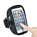 Avantree iPhone 8 / 7 / 6 / 6S Sports Running Armband with Key Holder / Card Pouch, Fits for 4.7 inches Samsung Galaxy Huawei or below Mobile Phones - Ninja