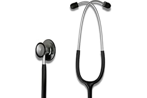 HCS MEDICAL SOLUTIONS HCS Black Stethoscope - Classic Lightweight, Medical, Dual Head Stethoscope for Nurses, Students, Home - 22 inch Tubing