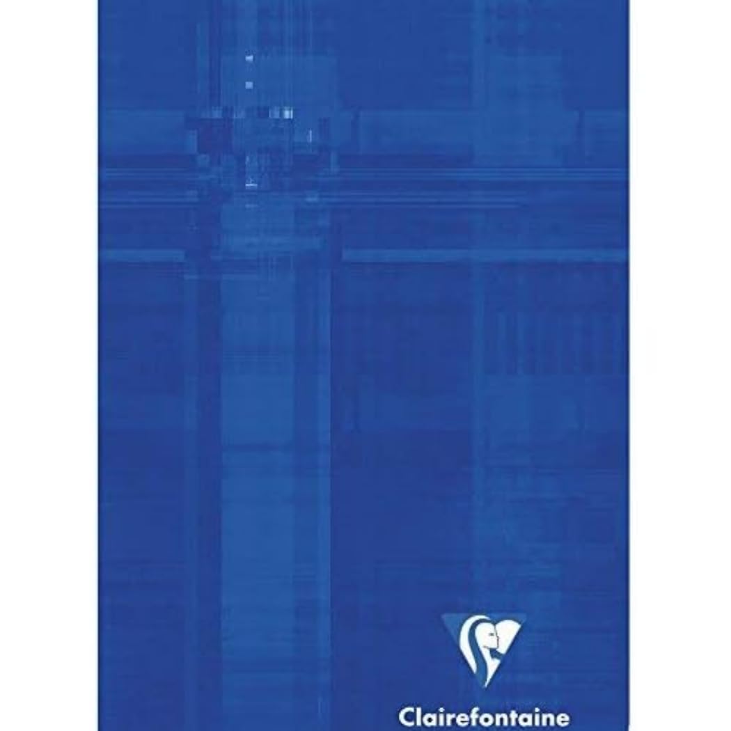Clairefontaine 663602AMZC - Set of 3 Stapled Notebooks - 11 x 17 cm - 96 Small Squares Pages - White Paper 90 g - Laminated Card Covers - Random Colours