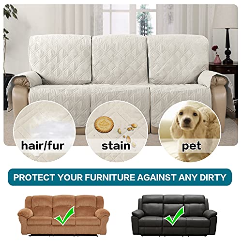 Turquoize 100 Waterproof Recliner Sofa Cover 3 Seat Reclining Couch