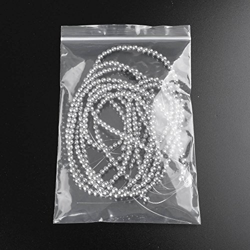 Mallofusa Hematite Silver Plated Gemstone, 8mm Round Natural Loose Beads for Jewelry Making