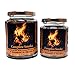Scented Jar Candle - Highly Scented - Made with Plant Based Wax - Handmade in The USA - Candeo Candle (Campfire Smoke, Small Jar)