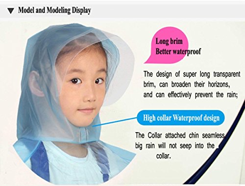 Creative UFO Waterproof Hands Free Umbrella Rain Hat Headwear Cap Raincoat Outdoor Fishing Golf Child Adult student Rain Coat Cover Umbrellas (1.55-1.8M( height), Random(yellow,pink,blue))