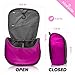 NICESTILE Lightweight Hanging Toiletry Bag for Men and Women - Medium 10.5 x 9.5 x 3.5 in (closed) - Ultralight Toiletry Bag for Business Travel and Backpacking