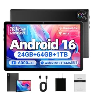 タブレット - FancyDay Android16 タブレット 10インチ 24GB+64GB+1TB拡張 WiFi6&Bluetooth5.4対応