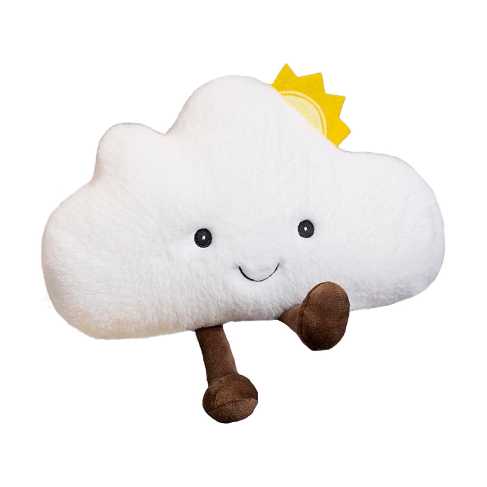 CavspkArt Cute Cloud Plush Pillow Toys, Soft Plush Cushion for Bedside Sofa, Funny Plushies Soft Toys, Cloud Plush Toy Stuffed Pillow for Home Decoration, Gift for boys and Girls (Cloud)