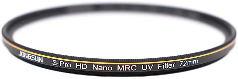 JONGSUN 72mm UV Filter, S-Pro HD Nano MRC16 Camera Ultraviolet Protection Filter, 16 Layers Multicoated, SCHOTT B270 - Image 3
