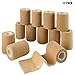 Self Adherent Wrap - Bulk Pack of 12, Athletic Tape Rolls and Sports Wraps, Self Cohesive Non-Woven Adhesive Bandage (3 in x 5 Elastic, CohesiveYards) for Ankle Sprains & Swelling