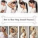 Rich Choices Human Hair Ponytail Real Hair Extensions Ponytail Wrap Around Ponytail Human Hair One Piece Clip In Ponytail Hair Long Straight For Women 20 Inch 95g #4P27 Medium Brown&Dark Blonde