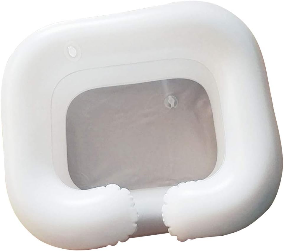 Shampoo Basin,PVC Inflatable Hair Washing Basin Portable Bedside Shower Shampoo and Conditioner Basin, Wash Hair in Bed - for Injured, Elderly, Easily Clean Hair: Health & Personal Care