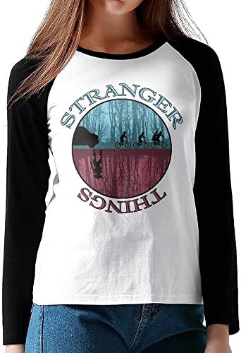 Cobuy Upside Down Stranger Things Women's Crew Neck Raglan Long Sleeve T-Shirt