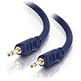 C2G 40619 Velocity 3.5mm M/M Mono Audio Cable, 3Ft, Blue