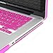 GMYLE Plastic Hard Shell Case & Keyboard Cover Only Compatible Old MacBook Pro 13 Inch (A1278 CD-ROM), Release Early 2012/2011/2010/2009/2008, Rose Red