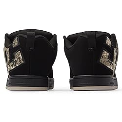 DC Men's Court Graffik SE Skate Shoe, Black, 10