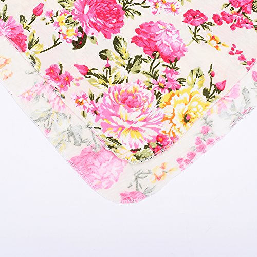 Galabloomer Newborn Receiving Blanket Headband Set Flower Print Baby