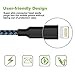 Aonsen Lightning Cable 3Pack 3FT 6FT 10FT Nylon Braided Certified iPhone Cable USB Cord Charging Charger for Apple iPhone 8,X,7, 7 Plus, 6, 6s, 6+, 5, 5c, 5s, SE, iPad, iPod Nano, iPod Touch Black