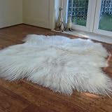 Gray fluffy rug