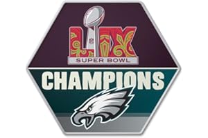 aminco Philadelphia Eagles Super Bowl 59 Champions Commemorative Hexagon Pin, NFL Collectible