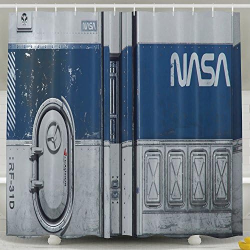 Aviation Metal Door Shower Curtain Decoration And Lovely Decor Batheman Shower Curtain .