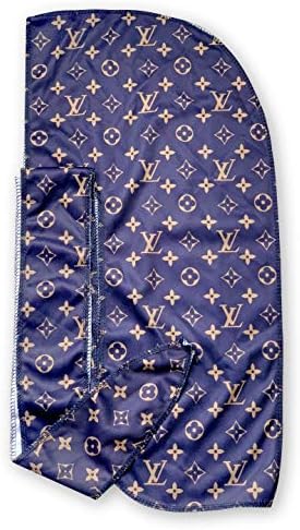 Waveology Grooming Designer Durag – (Multiple Designs) | 360 Waves (Navy LV)