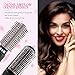JUHALL 1300W Hair Dryer & Volumizer, 2-in-1 Hot Air Brush Styler and Dryer With 360° Rotatable Cord Auto Shutoff for Hair Styling & Frizz Control White