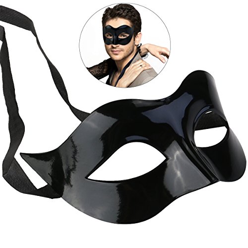Winomo masquerade costume mask black for men women part…