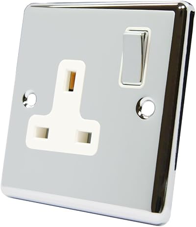 Alliance Electrical AET Polished Chrome 1 Gang 13A Switched Socket