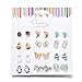 12 Pairs Assorted Multiple Tiny Stud Earrings for Women Girls,Hypoallergenic