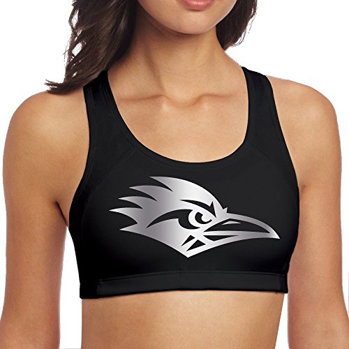 Women's Utsa Roadrunners Platinum Logo Seamless Racerback Sport Bra