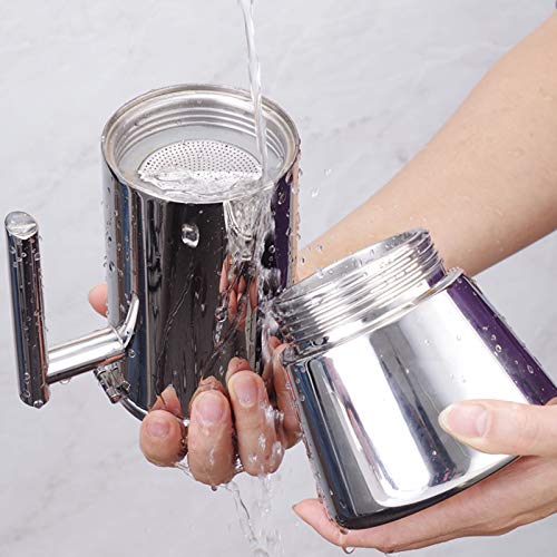 CSDY-Mokka Pot Espressokocher - Edelstahl Italienische Mokka Kanne Induktionsherd, Gas, Keramik, Elektrik Ohne Aluminium… – Bild 7