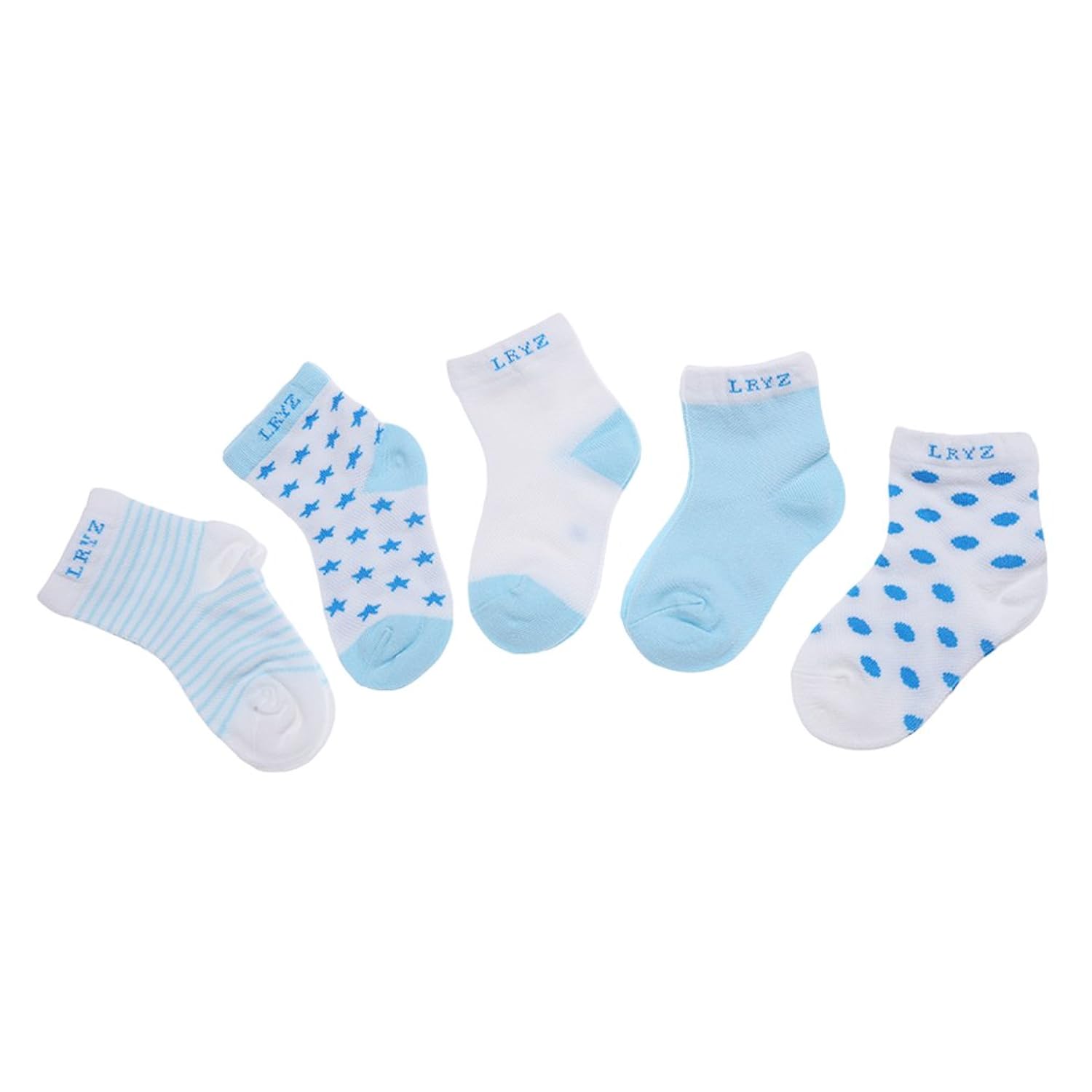 5Pairs Baby Boy Girl Cartoon Cotton Socks New Born Infant Toddler Kid