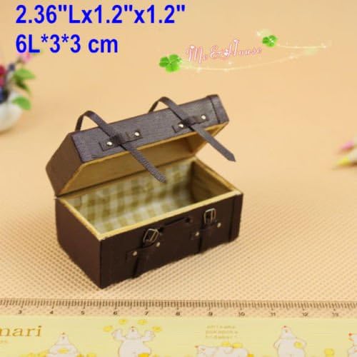1/12 Dollhouse Miniatures Trunk/Doll House Old Style Suit Case
