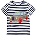 Fiream Little Boys&Girls Summer Cotton Strip T Shirt(18months to 6years)