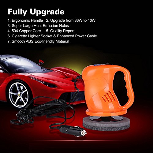 AUTOPDR Car Polishers and Buffers 12V 40W Car Waxing Waxer/Polisher Machine Car Gloss For Car Paint Vehienlar Electric - Thumbnail 2