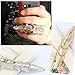 HuaYang Lady Men Punk Full Finger Joint Armor Knuckle Huge Robot Metal Armoring Ring(Silver)