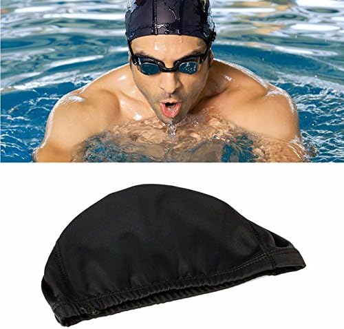 SanHype(TM) 1Pc Men Women Durable Flexible Sporty Polyester Swimming Swim Cap Bathing Hat Unisex
