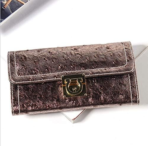 xiaoxiaoqing5 Women's bag ostrich leather women's handbag wallet long gold