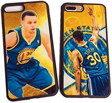 2 Pcs Pack iPhone 7 Plus and 8 Plus Curry Case,Premium TPU Quality 3-Point Shooter Curry Cover. Shockproof Resistant Case for iPhone 7 Plus and 8 Plus Case 5.5 Inch. (Golden Yellow/Black)