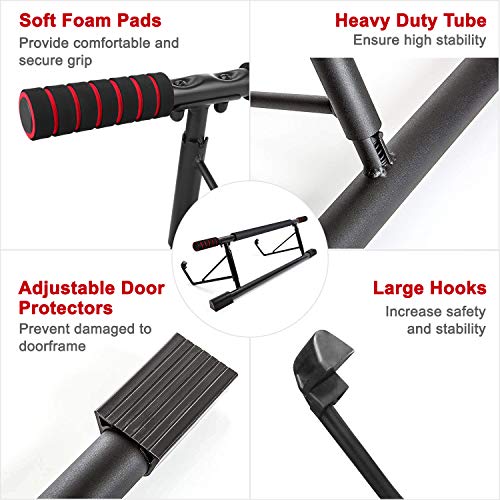 IDEER LIFE Pull Up Bar Doorway,Strength Training Chin Up Bars, All in