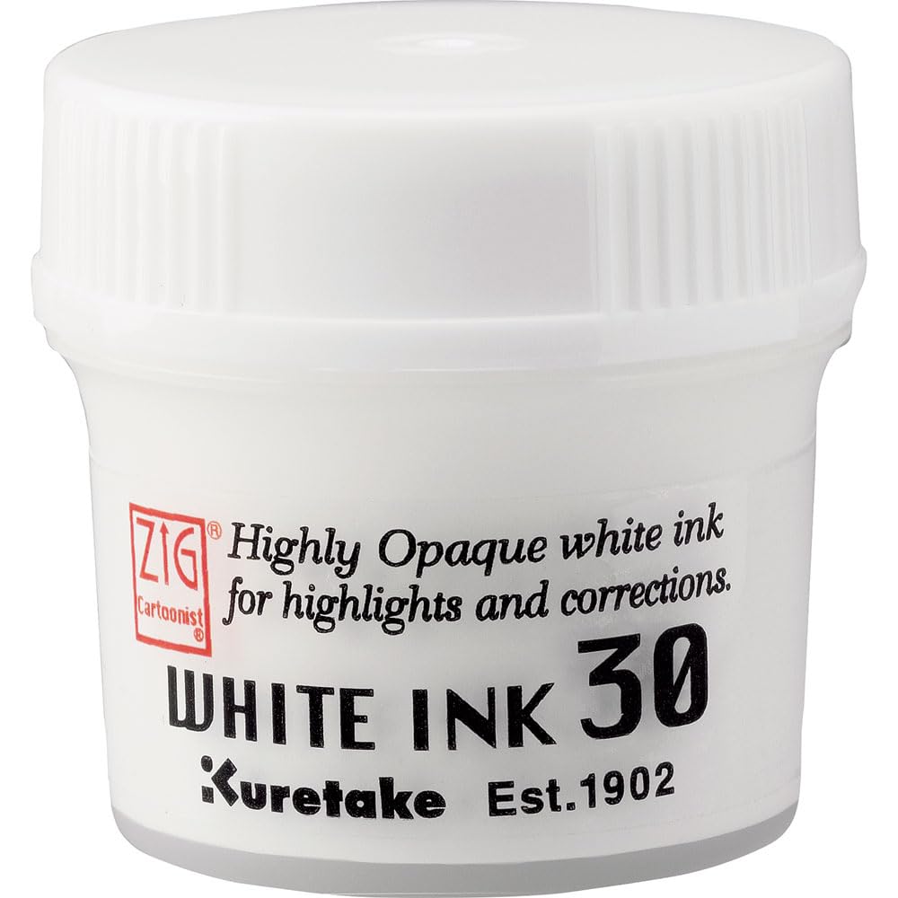 Kuretake Zig Cartoonist Ink (White)