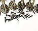12 Pack Dual Coat Hooks Wall Mounted Metal Hooks Utility Hooks Robe Hook Rustic Double Hooks Coat Hanger and 26 Screws for Coat, Scarf, Bag, Towel, Key, Cap, Cup, Hat (Bronze Color)