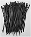 Cable Ties. Standard Duty 7.6 Inch Premium Nylon Wire Management Zip-Ties. 50 LB Tensile Strength USA Strong Cable Ties (100 Pack, UV Black)