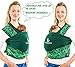 Babypeta Baby Sling Organic Infant Carrier and Newborn Wrap–Premium Cotton/Spandex Blend for Cozy Softness & Adjustable Comfort – Hands-Free Swaddle for Moms, Green