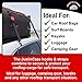 JUSTINCASE Rooftop Cargo Hooks and Tie Down Straps – Ultimate Car Roof Storage System – Sturdy and Safe – Five Stainless Steel Hooks – Two 197-Inch (16'-5”) Long, 1-Inch Wide Car Rooftop Straps