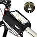 VUP Bike Top Tube Bag, Waterproof Front Frame Bike Bag with Large Storage, Universal Bicycle Motorcycle Handlebar Bag Fits All 4