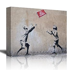 No Ball Games by Banksy Boy and Girl...