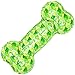 Petfactors Dog Chew Toys, Durable Dog Squeaky Bone Chew Textured Toy,Bite Resistant Squeeze Squeaker Puppy Toys for Non-Aggressive Chewers Dental Teeth Cleaning Training & Playing - Small/Medium Dogs