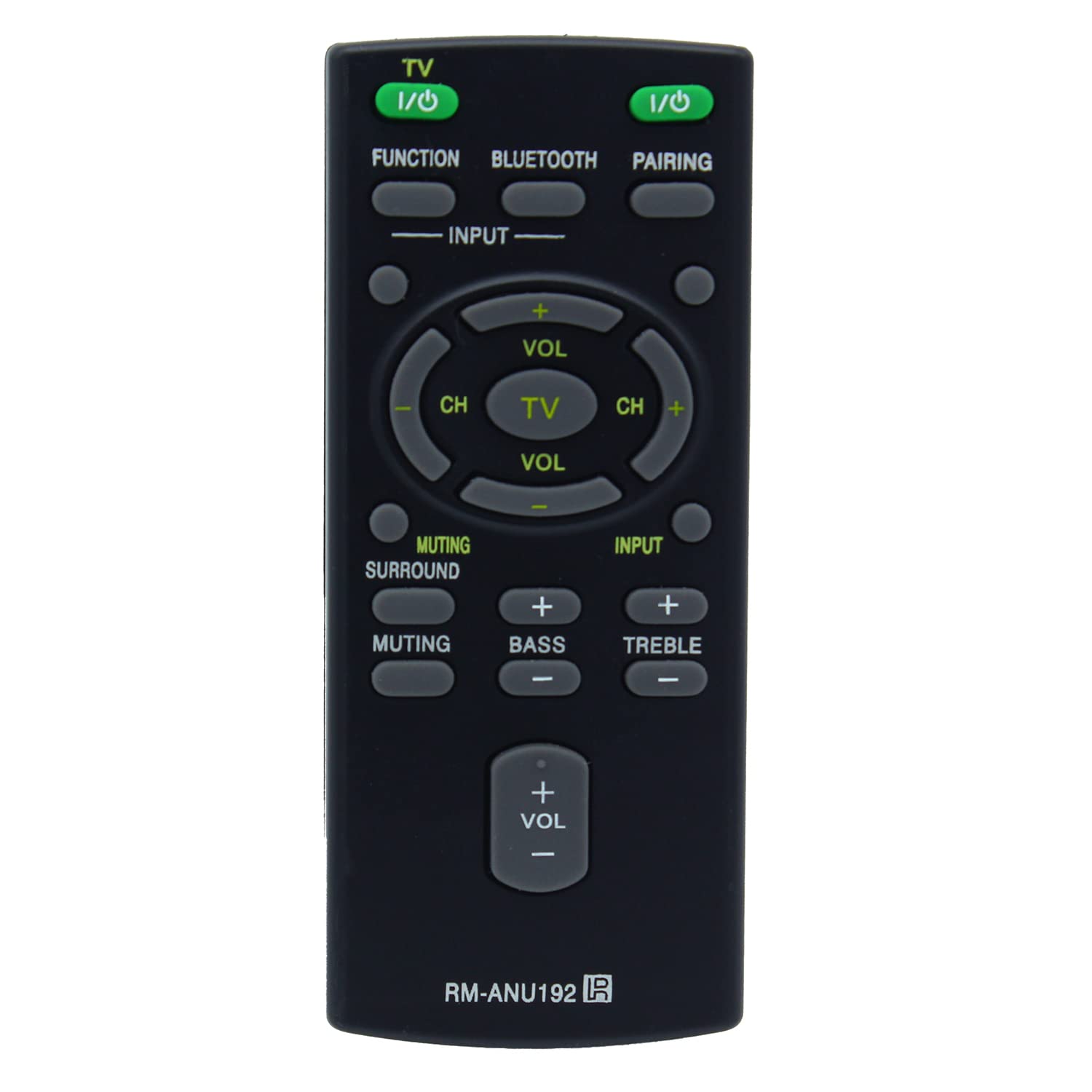 RM-ANU192 Remote Control Replacement for Sony Soundbar System HT-CT60BT SA-CT60BT RM-ANU191 HT-CT60BT SA-CT60BT