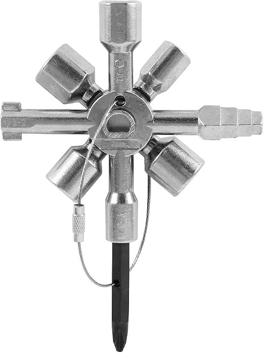 Clé multifonctionn croix 10 en 1, Clé universelle armoires Utilitaire ...